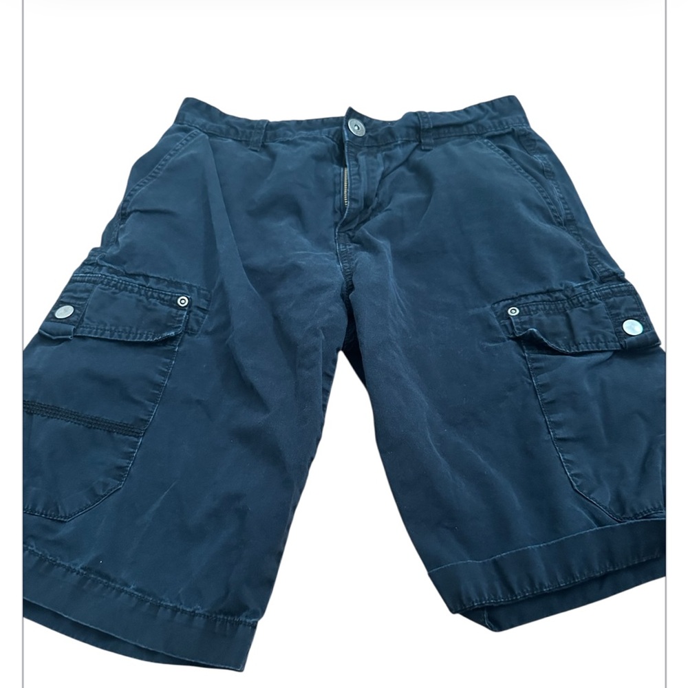 Guess Men's Navy Cargo Shorts